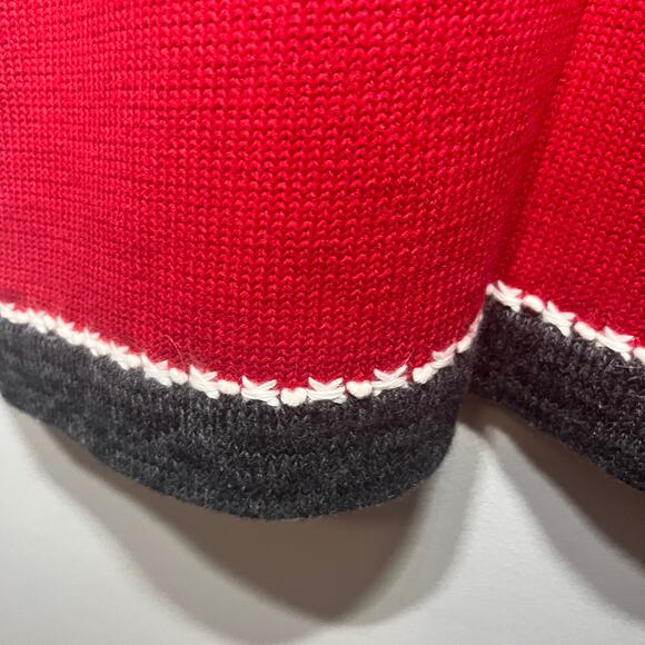 VTG 90s Susan Bristol Vest Sweater Angora Zip Cat Embroidered Christmas Ugly XL - Picture 6 of 9